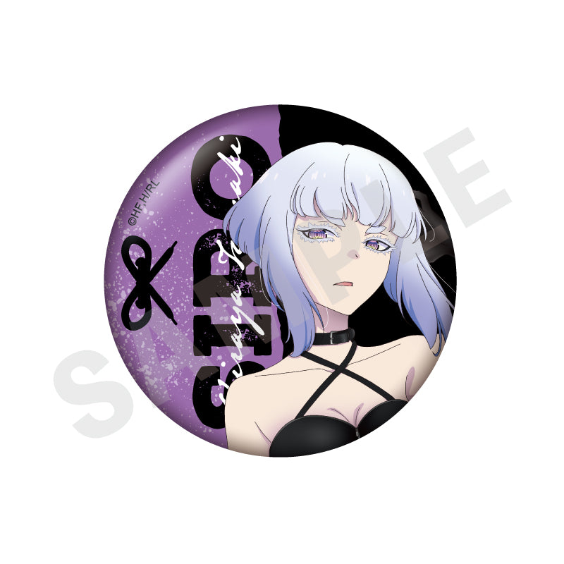 ロックは淑女の嗜みでして のグッズ、白矢環の缶バッジの画像です