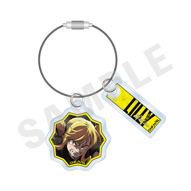 ロックは淑女の嗜みでして のグッズ、鈴ノ宮りりさのワイヤー付きアクリルチャームの画像です