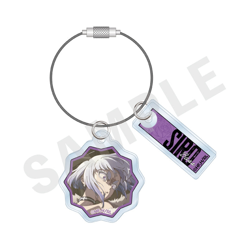 ロックは淑女の嗜みでして のグッズ、白矢環のワイヤー付きアクリルチャームの画像です