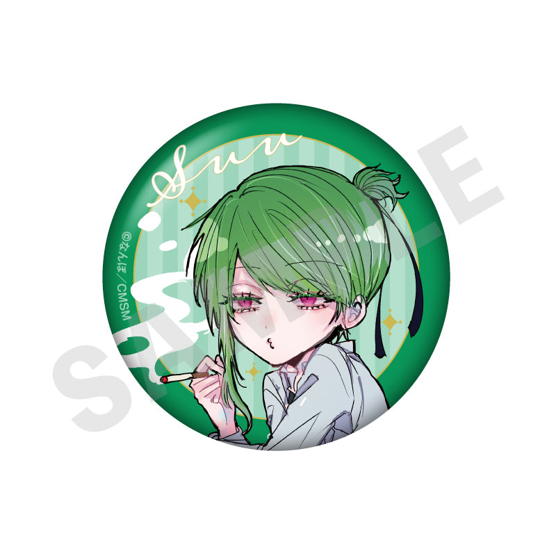 ゴミカスアイドル更生させないと私が死ぬ のグッズ、返土名スウの缶バッジの画像です