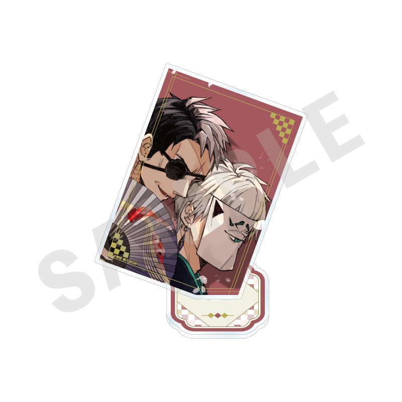みにくい遊郭の子 のグッズ、相模八尋・機那鯉之亟のカード型アクリルスタンドの画像です