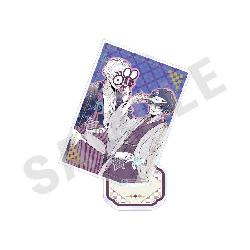 みにくい遊郭の子 のグッズ、相模八尋・蜂鳥游心のカード型アクリルスタンドの画像です