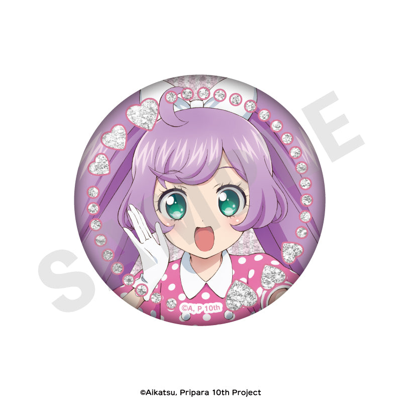 アイカツ！×プリパラ THE MOVIE -出会いのキセキ！- のグッズ、真中らぁらの缶バッジの画像です