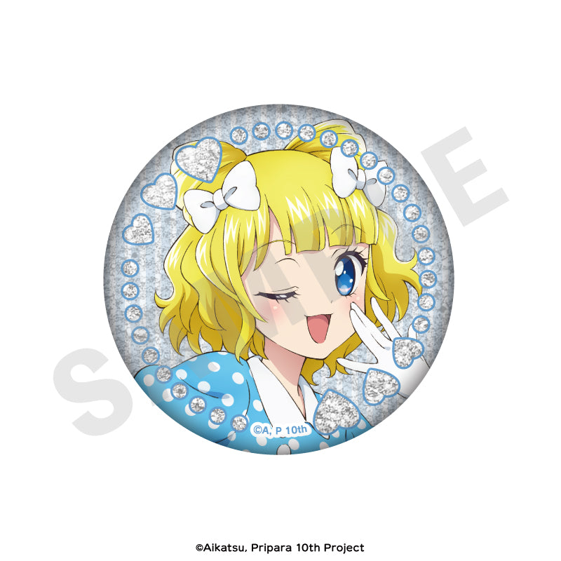 アイカツ！×プリパラ THE MOVIE -出会いのキセキ！- のグッズ、南みれぃの缶バッジの画像です