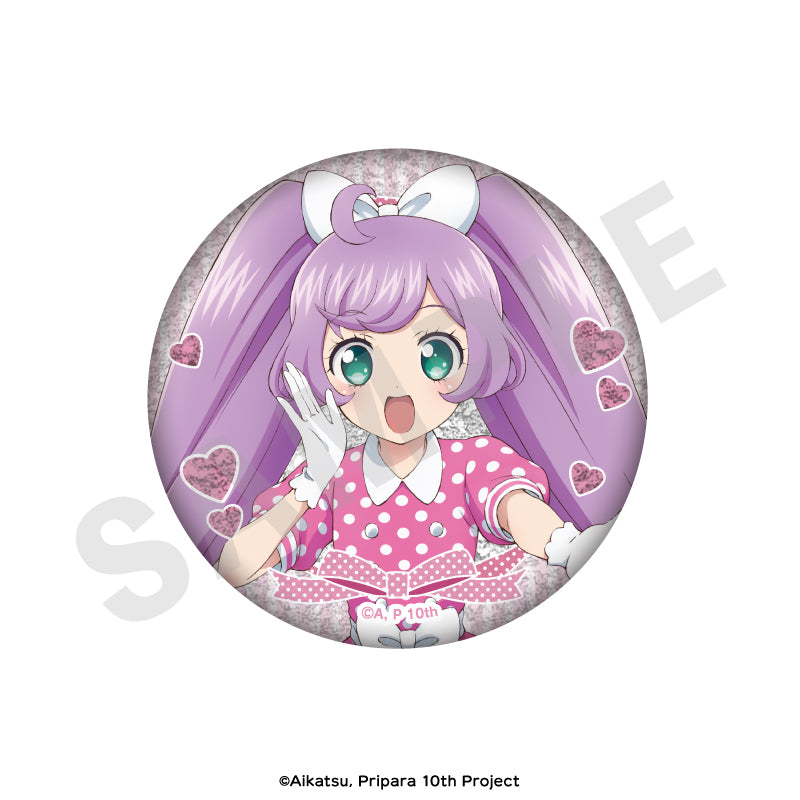 アイカツ！×プリパラ THE MOVIE -出会いのキセキ！- のグッズ、真中らぁらの缶バッジの画像です