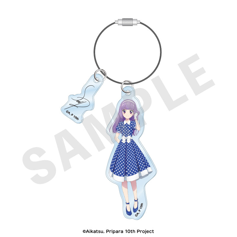 アイカツ！×プリパラ THE MOVIE -出会いのキセキ！- のグッズ、氷上スミレのアクリルキーホルダーの画像です