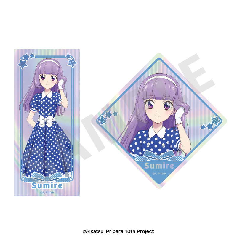 アイカツ！×プリパラ THE MOVIE -出会いのキセキ！- のグッズ、氷上スミレのステッカーの画像です