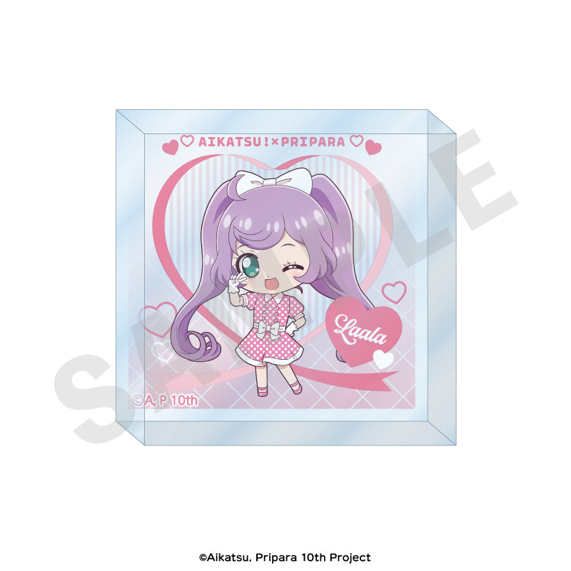 アイカツ！×プリパラ THE MOVIE -出会いのキセキ！- のグッズ、真中らぁらのアクリルブロックの画像です