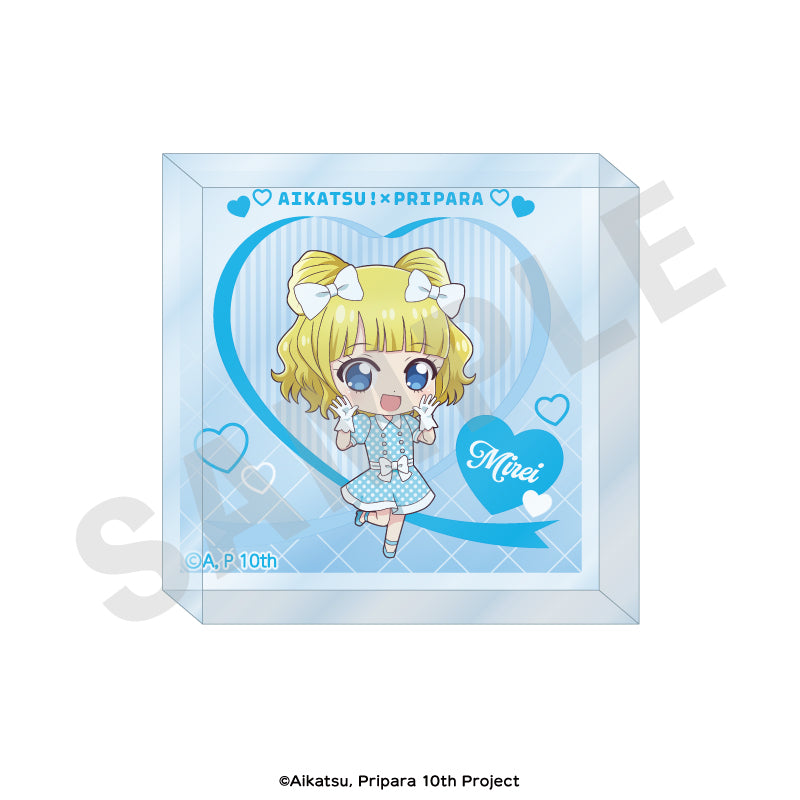 アイカツ！×プリパラ THE MOVIE -出会いのキセキ！- のグッズ、南みれぃのアクリルブロックの画像です