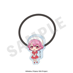 「アイカツ！×プリパラ THE MOVIE -出会いのキセキ！-」 アクリルヘアゴム ミニキャラver.（レオナ・ウェスト）