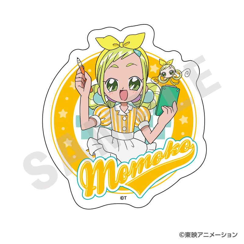 おジャ魔女どれみ のグッズ、飛鳥ももこのダイカットステッカーの画像です