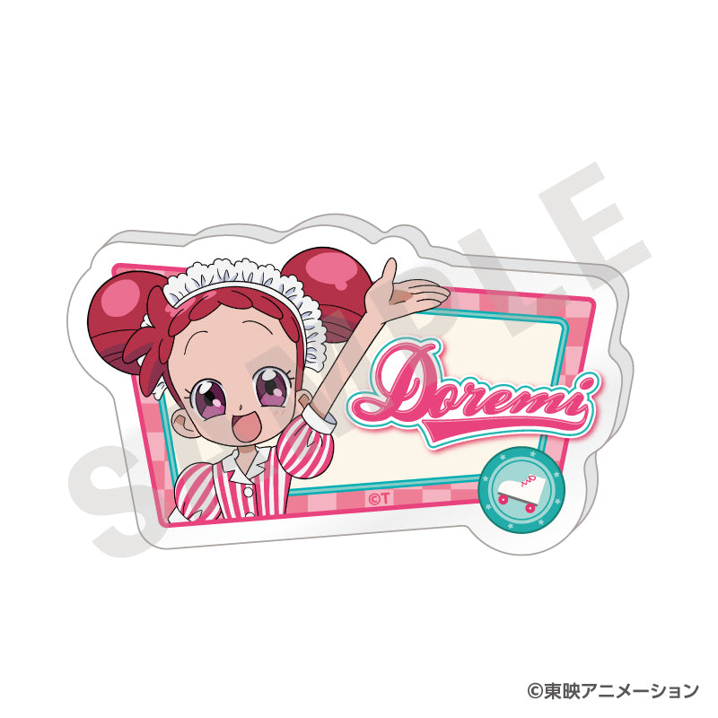 おジャ魔女どれみ のグッズ、春風どれみのお名前バッジの画像です