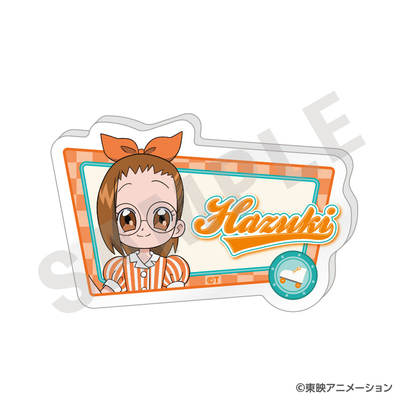 おジャ魔女どれみ のグッズ、藤原はづきのお名前バッジの画像です