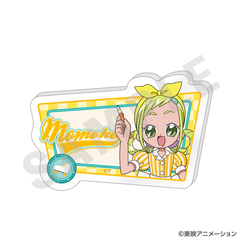 おジャ魔女どれみ のグッズ、飛鳥ももこのお名前バッジの画像です