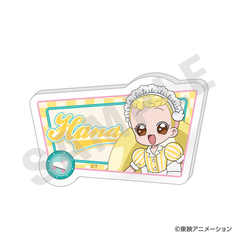 おジャ魔女どれみ のグッズ、ハナのお名前バッジの画像です