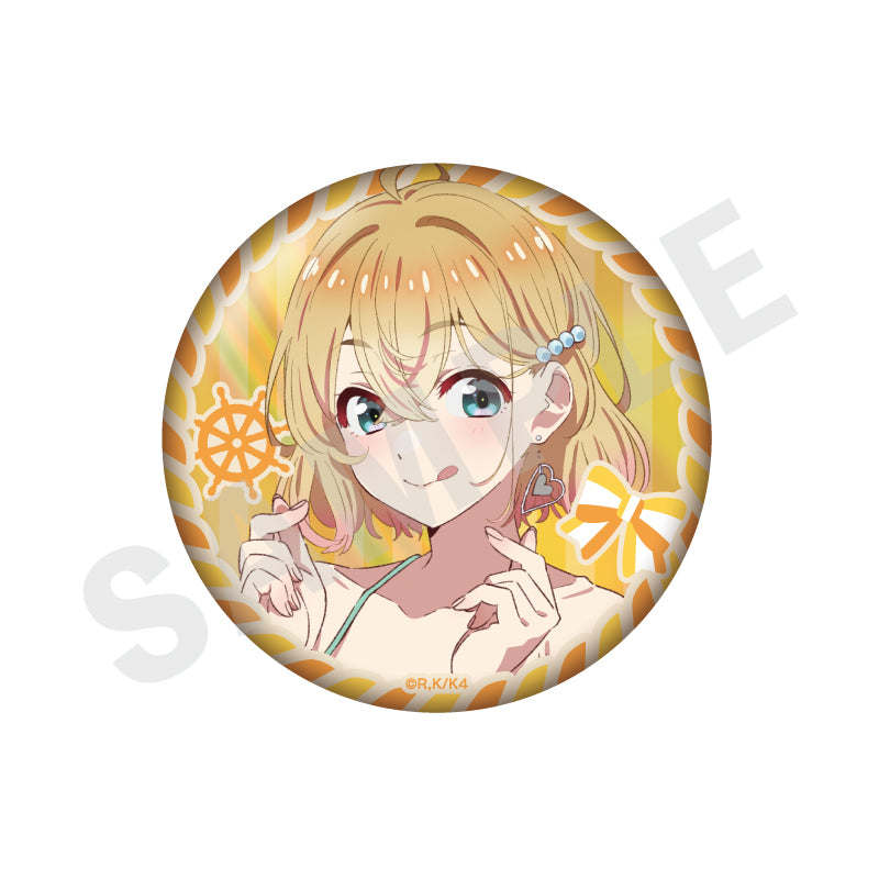 彼女、お借りします のグッズ、七海麻美の缶バッジの画像です