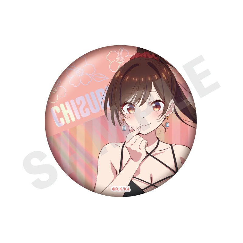 彼女、お借りします のグッズ、水原千鶴の缶バッジの画像です