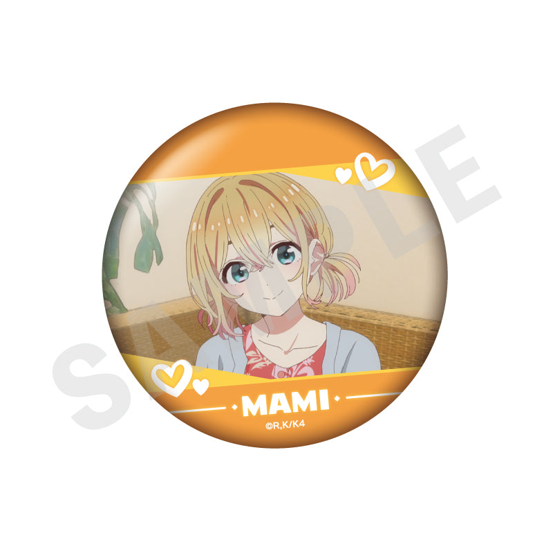 彼女、お借りします のグッズ、七海麻美の缶バッジの画像です