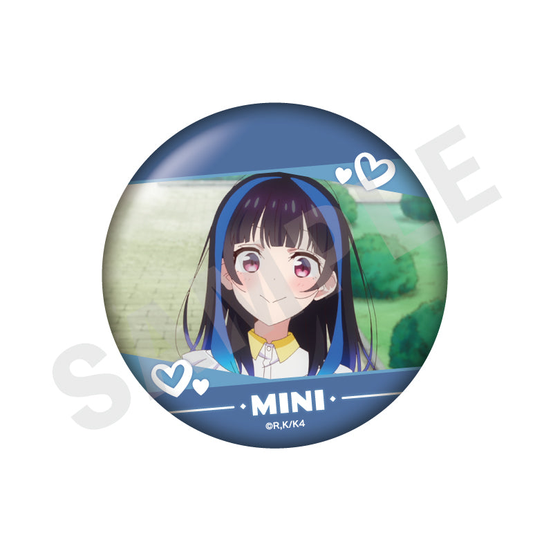 彼女、お借りします のグッズ、八重森みにの缶バッジの画像です