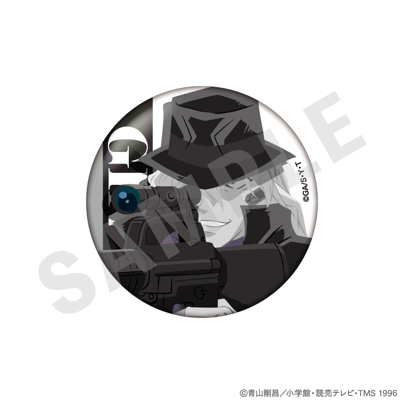 名探偵コナン のグッズ、ジンの缶バッジの画像です