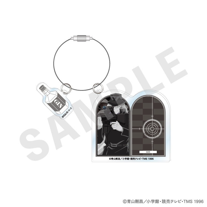 名探偵コナン のグッズ、ジンのアクリルキーホルダーの画像です