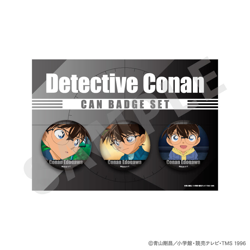 名探偵コナン ～favorite series～のグッズ、江戸川コナンの缶バッジの画像です