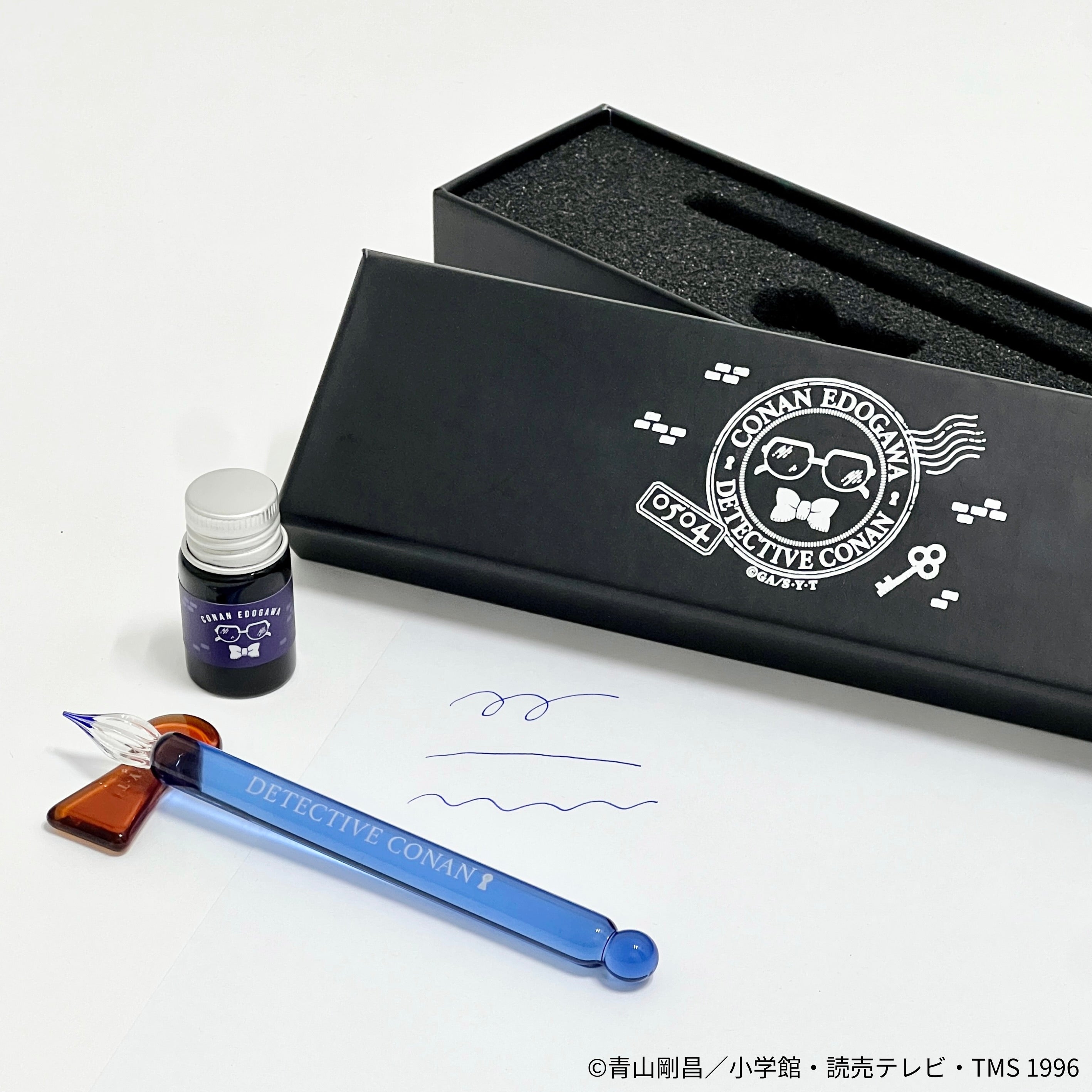 名探偵コナン ～favorite series～のグッズ、江戸川コナンのガラスペン＆インクセットの画像です