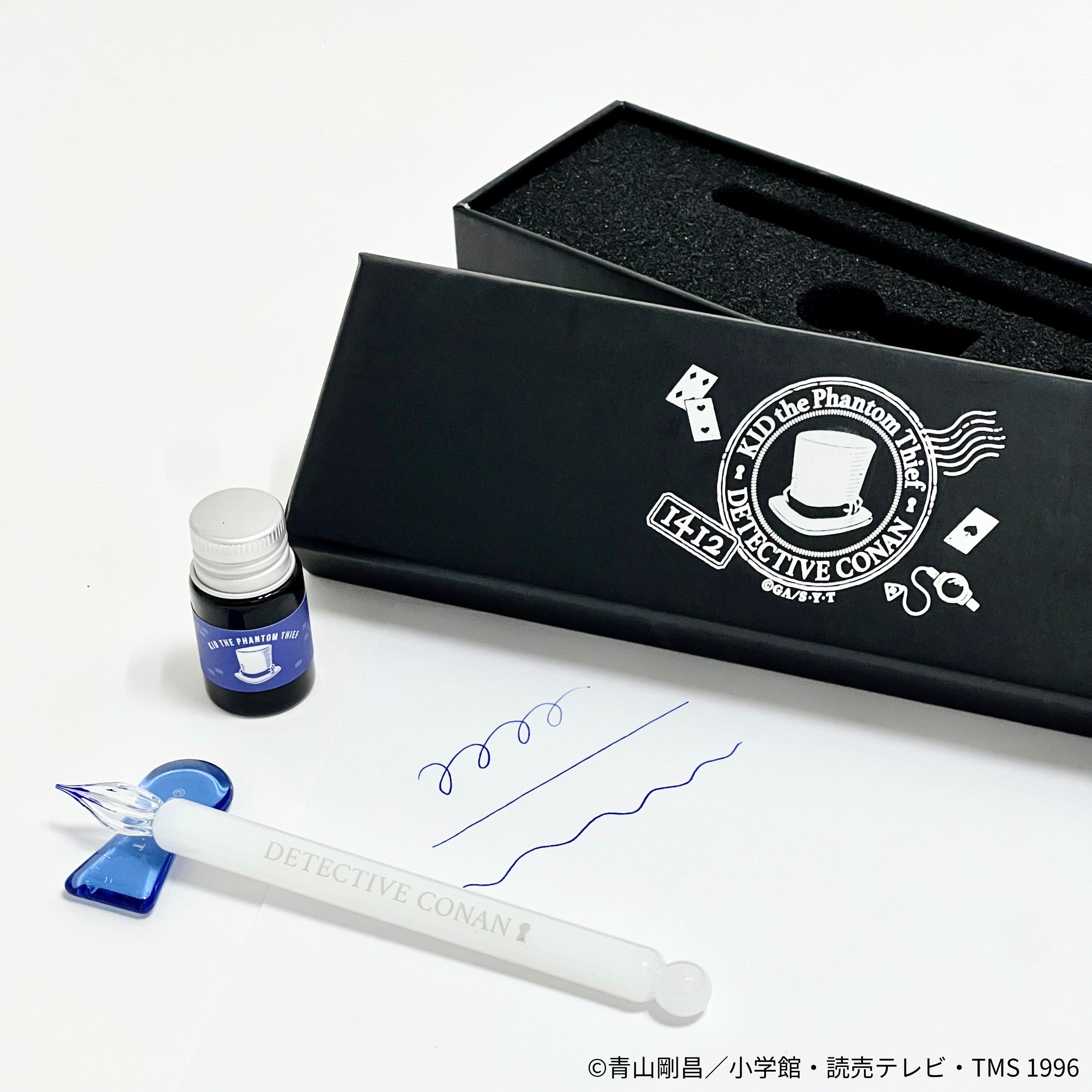 名探偵コナン ～favorite series～のグッズ、怪盗キッドのガラスペン＆インクセットの画像です