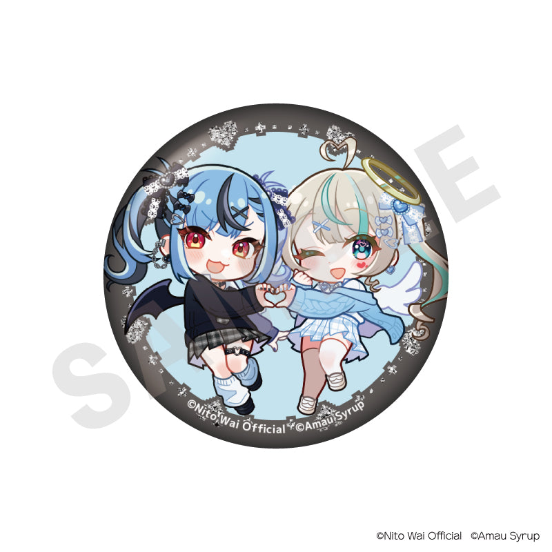 単品】にとあま♡ニコイチ♡天使と悪魔 トレーディンググリッター缶