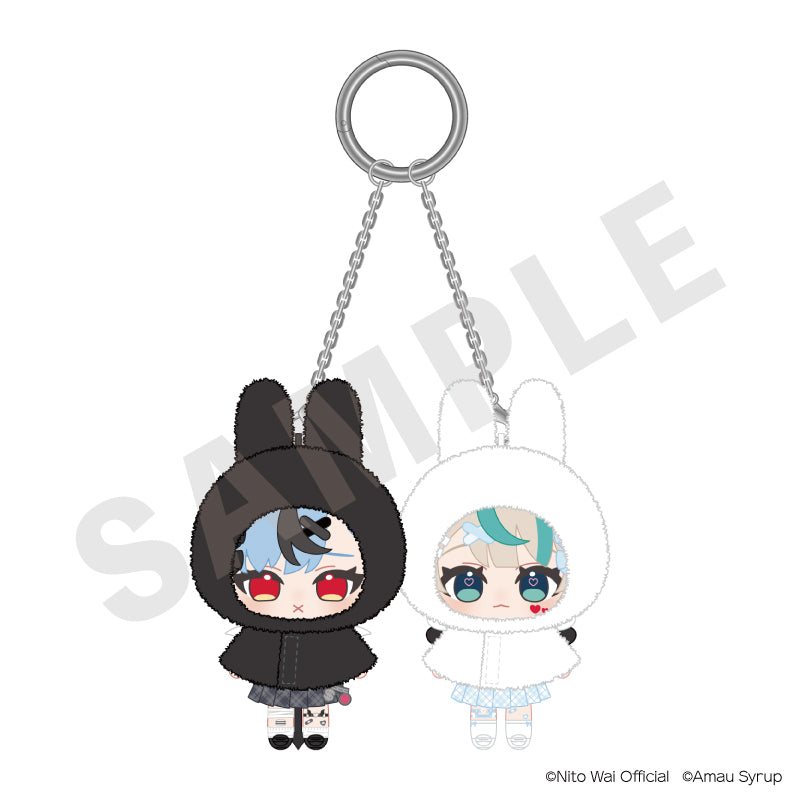 にとあま♡ニコイチ♡天使と悪魔 のグッズ、新兎わい・天羽しろっぷのぬいぐるみの3枚目の画像です