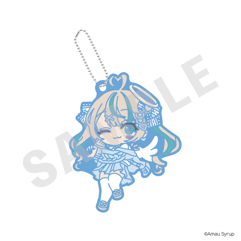 にとあま♡ニコイチ♡天使と悪魔 のグッズ、天羽しろっぷのラバーキーホルダーの画像です