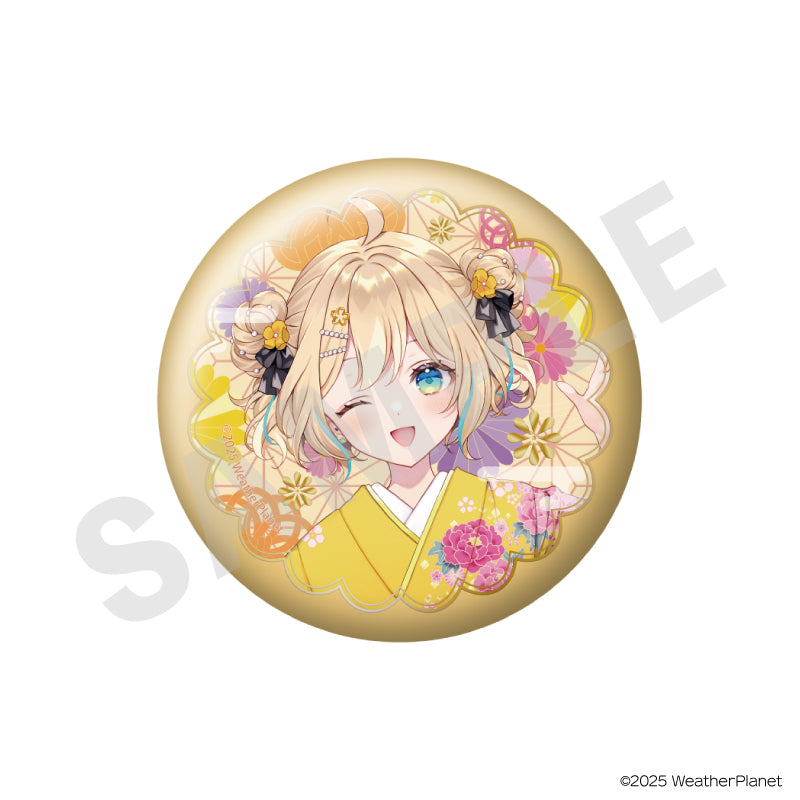 Happy New Year From WeatherPlanet 箔押し缶バッジセット｜アニメバコ