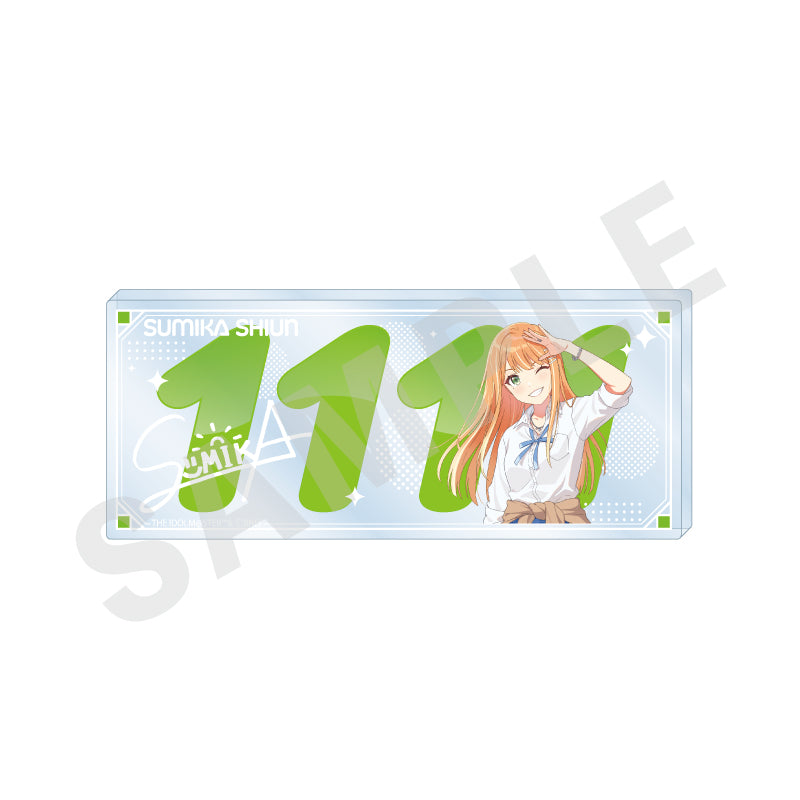 学園アイドルマスター ～favorite series～のグッズ、紫雲清夏のアクリルプレートの画像です