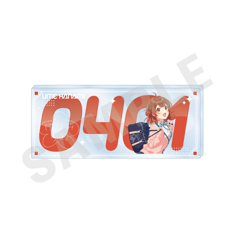 学園アイドルマスター ～favorite series～のグッズ、花海佑芽のアクリルプレートの画像です