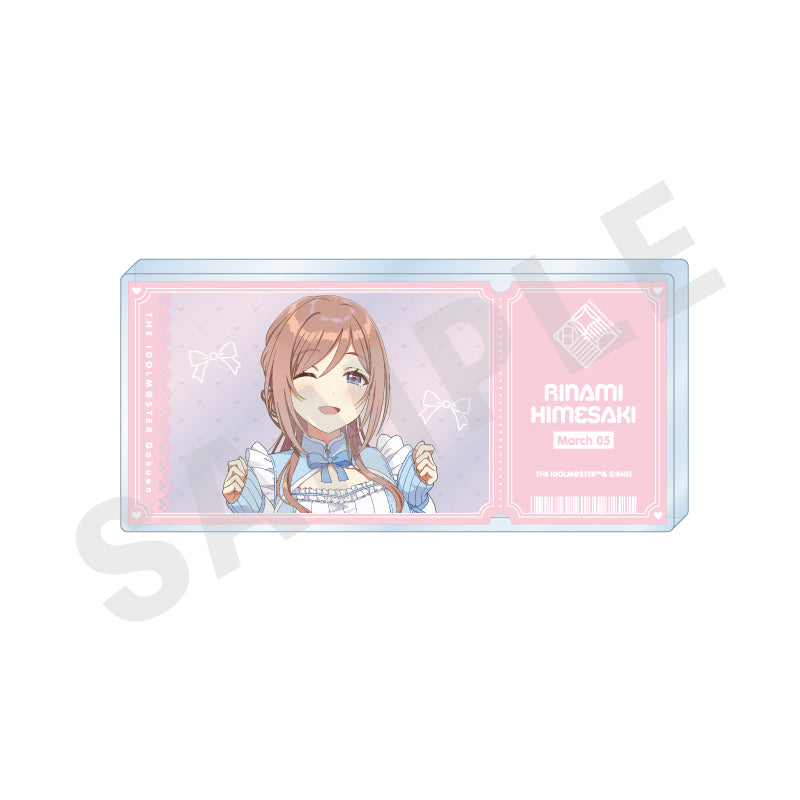 学園アイドルマスター のグッズ、姫崎莉波のアクリルブロックの画像です