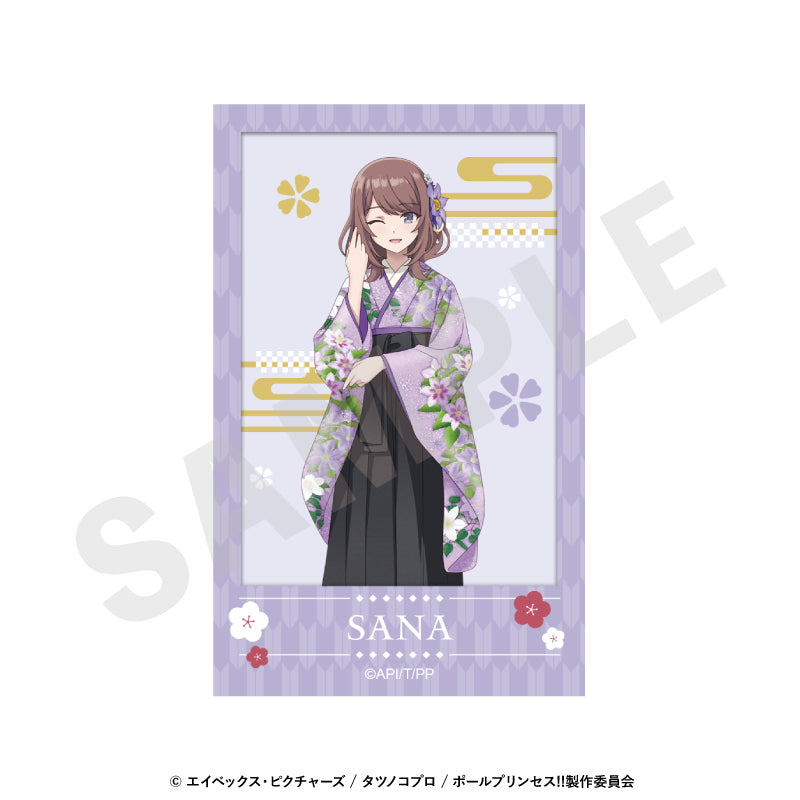 ポールプリンセス!! のグッズ、紫藤サナのチェキ風カードの画像です