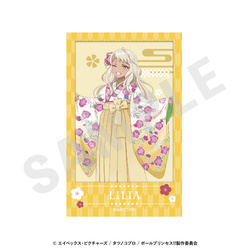 ポールプリンセス!! のグッズ、西条リリアのチェキ風カードの画像です
