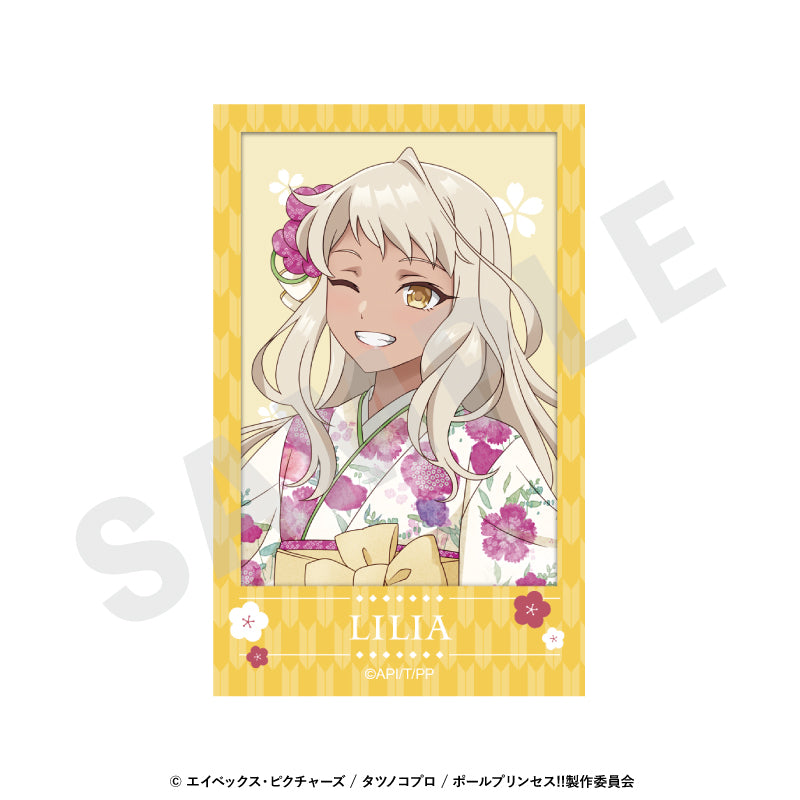 ポールプリンセス!! のグッズ、西条リリアのチェキ風カードの画像です