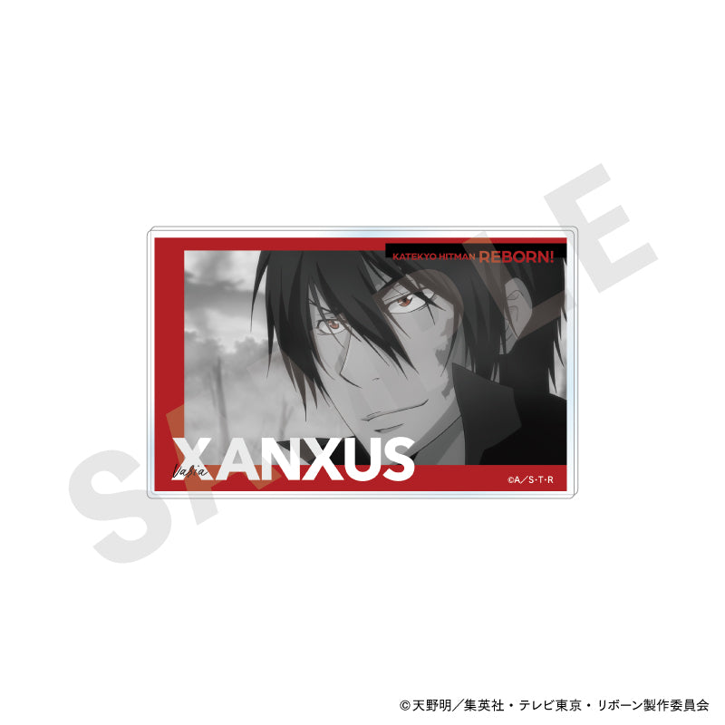 家庭教師ヒットマンREBORN! のグッズ、XANXUSのアクリルカードの画像です