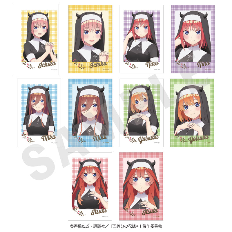 五等分の花嫁 のグッズ、中野一花・中野二乃・中野三玖・中野四葉・中野五月のチェキ風カードの1枚目の画像です