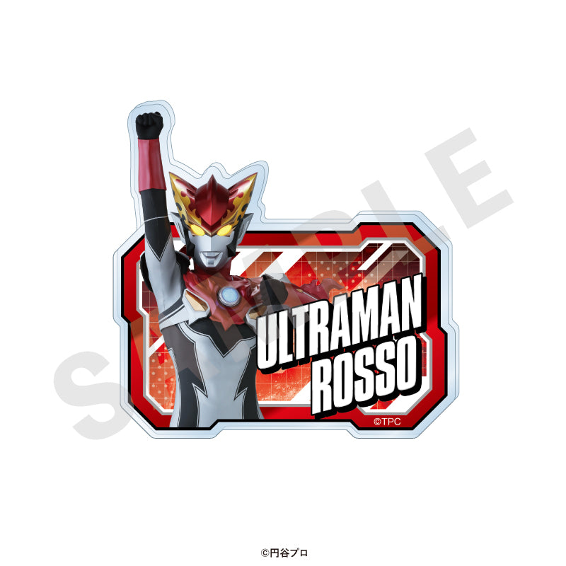 ウルトラマンシリーズ のグッズ、ウルトラマンロッソのお名前バッジの画像です
