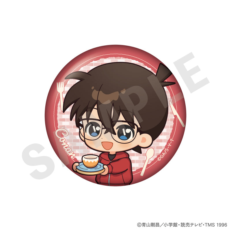 名探偵コナン のグッズ、江戸川コナンの缶バッジの画像です