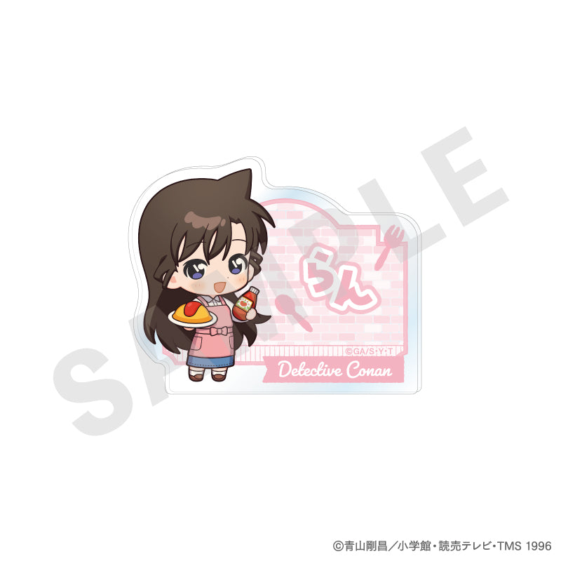 名探偵コナン のグッズ、毛利蘭のお名前バッジの画像です