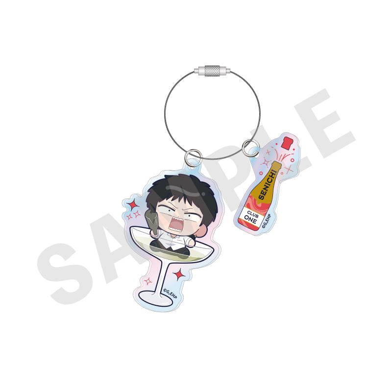 えぶりでいホスト のグッズ、センイチのオーロラアクリルキーホルダーの画像です