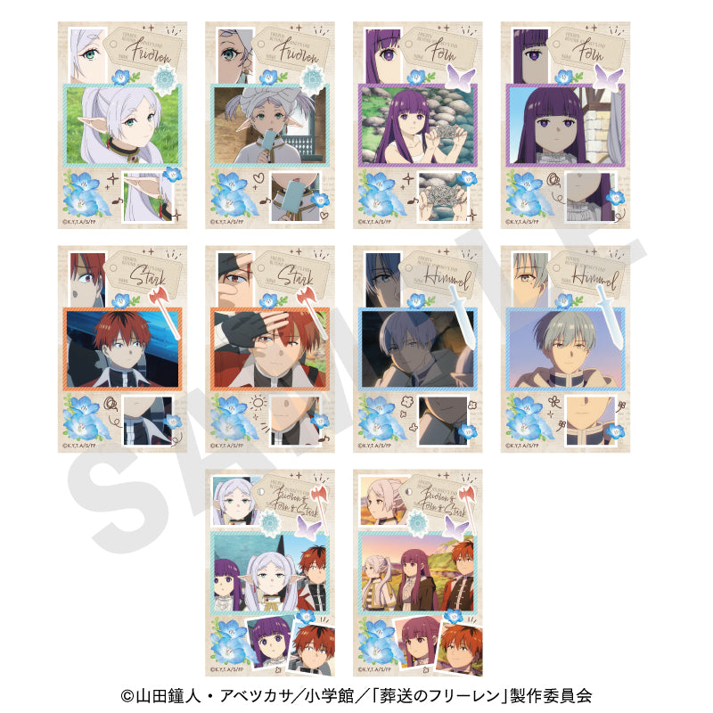 TVアニメ「葬送のフリーレン」 ～favorite series～のグッズ、フリーレン・フェルン・シュタルク・ヒンメルのステッカーの1枚目の画像です