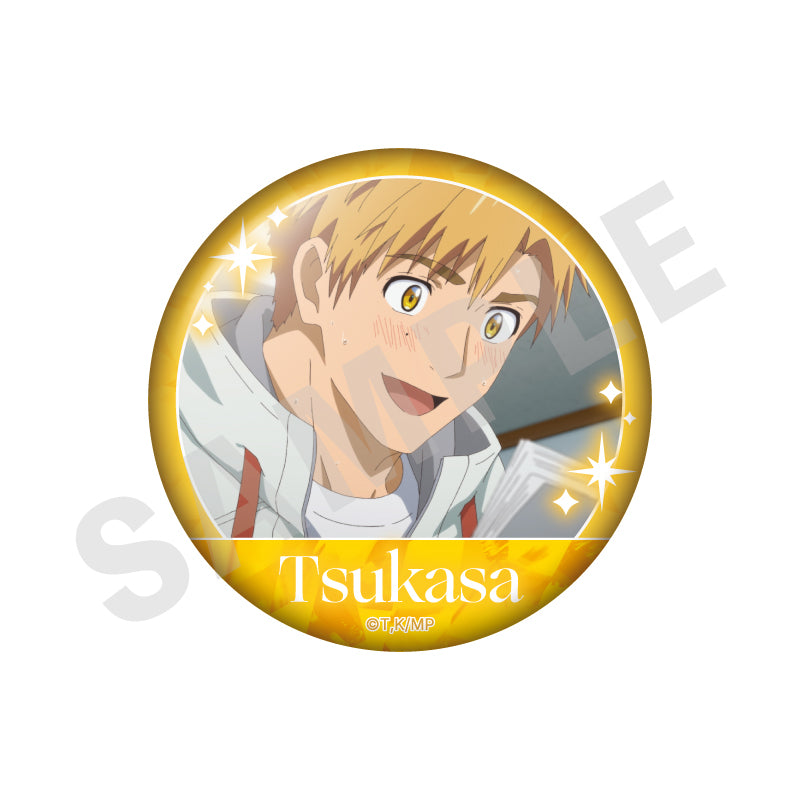 TVアニメ『メダリスト』 ～favorite series～のグッズ、明浦路司の場面写缶バッジの画像です