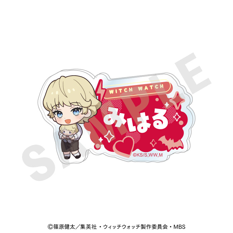 ウィッチウォッチ のグッズ、霧生見晴のお名前バッジの画像です