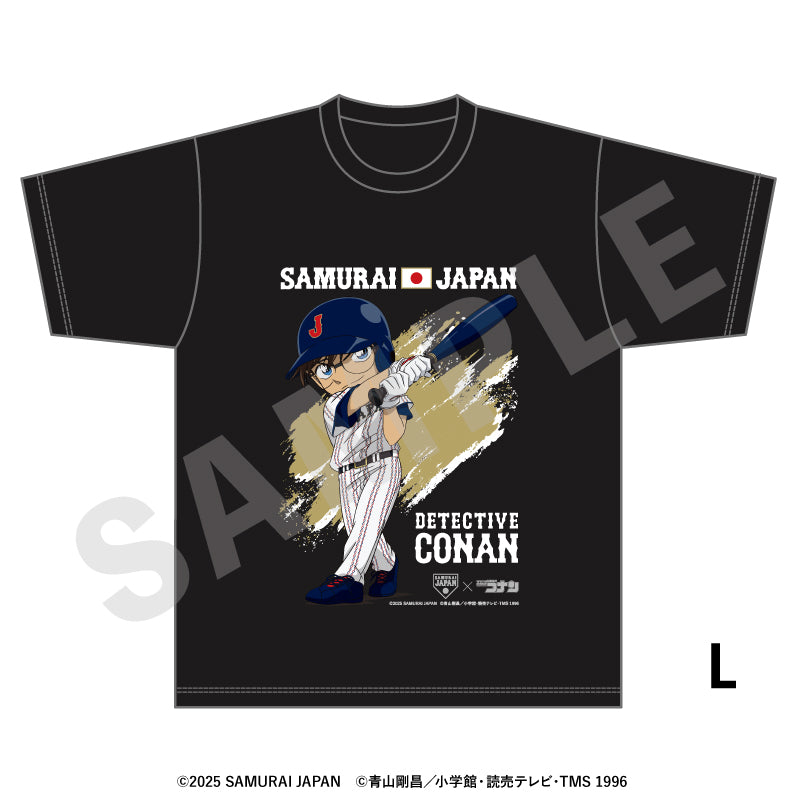 野球日本代表「侍ジャパン」×TVアニメ「名探偵コナン」 のグッズ、江戸川コナンのTシャツの画像です