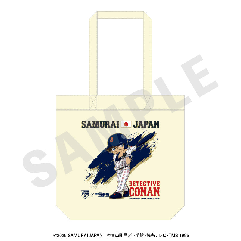 野球日本代表「侍ジャパン」×TVアニメ「名探偵コナン」 のグッズ、江戸川コナンのトートバッグの画像です