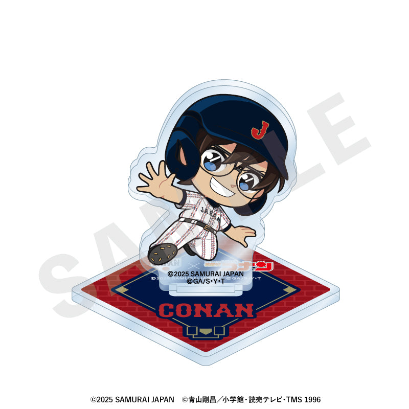 野球日本代表「侍ジャパン」×TVアニメ「名探偵コナン」 のグッズ、江戸川コナンのアクリルスタンドの画像です